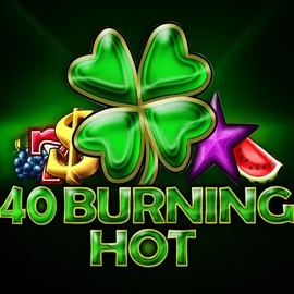 40 Burning Hot by Amusnet Interactive, showcased at luckyvibecasino.eu – game logo