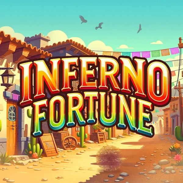 Inferno Fortune slot logo by Atomic Slot Lab at LuckyVibe CasinoInferno Fortune