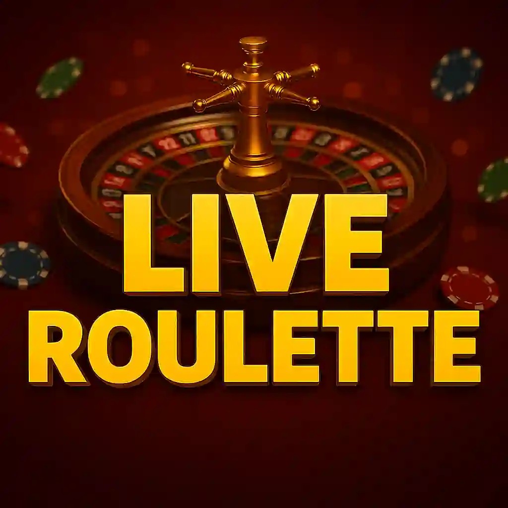 Logo of Live Roulette from Pragmatic Live at LuckyVibe Casino