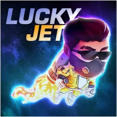 Logo of Lucky Jet from 1win Games at LuckyVibe Casino