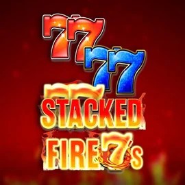Stacked Fire 7s slot logo by Inspired Gaming at LuckyVibe Casino
