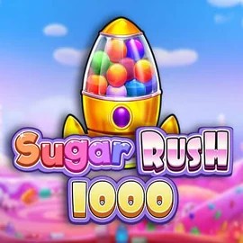 Logo of Sugar Rush 1000 from Pragmatic Play at LuckyVibe Casino