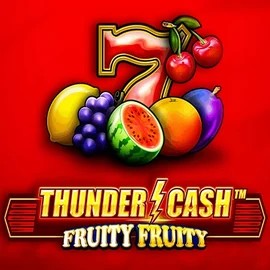 Thunder Cash Fruity Fruity slot logo by Novomatic at LuckyVibe CasinoThunder Cash Fruity Fruity