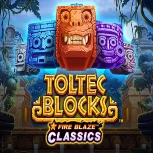 Fire Blaze: Toltec Blocks logo – Slots by Rarestone Gaming at LuckyVibe Casino