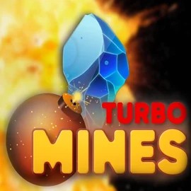 Turbo Mines online game logo by Turbo Games on luckyvibecasino.eu