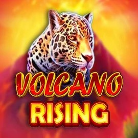 Volcano Rising slot logo by RubyPlay at LuckyVibe CasinoVolcano Rising